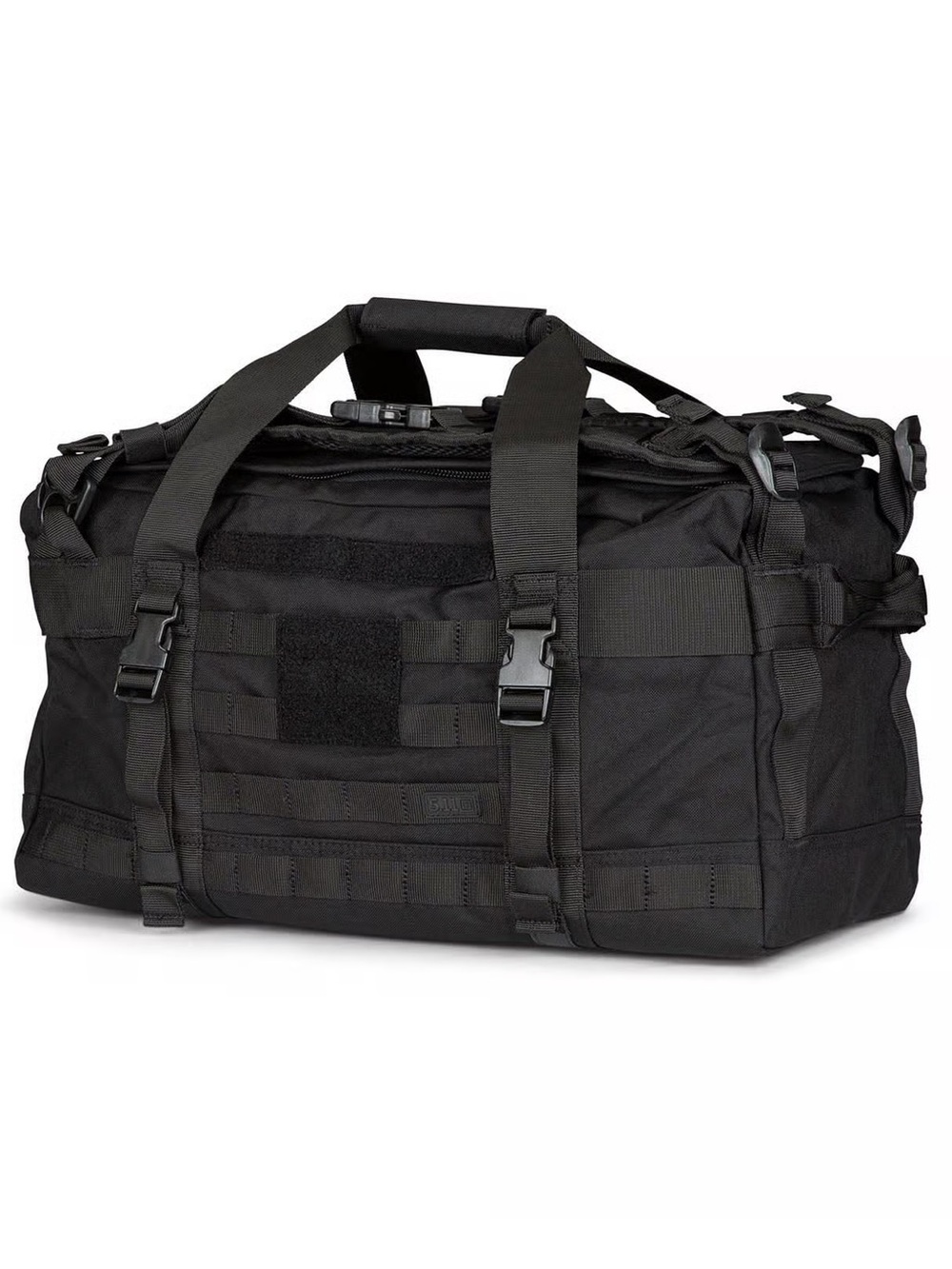 5.11 Tactical Black Duffel Bag with MOLLE Webbing 40L with backpack straps
